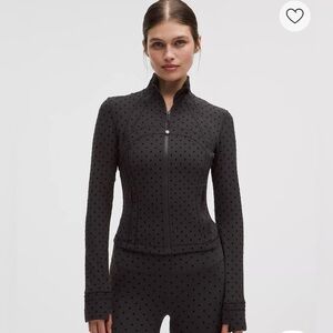 NWT Lululemon Define Cropped Jacket Nulu
Flocked Black Polka Flock